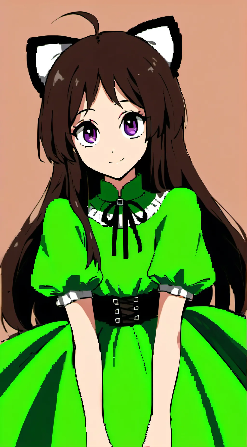 ai character: GenderSwap Baldi  background