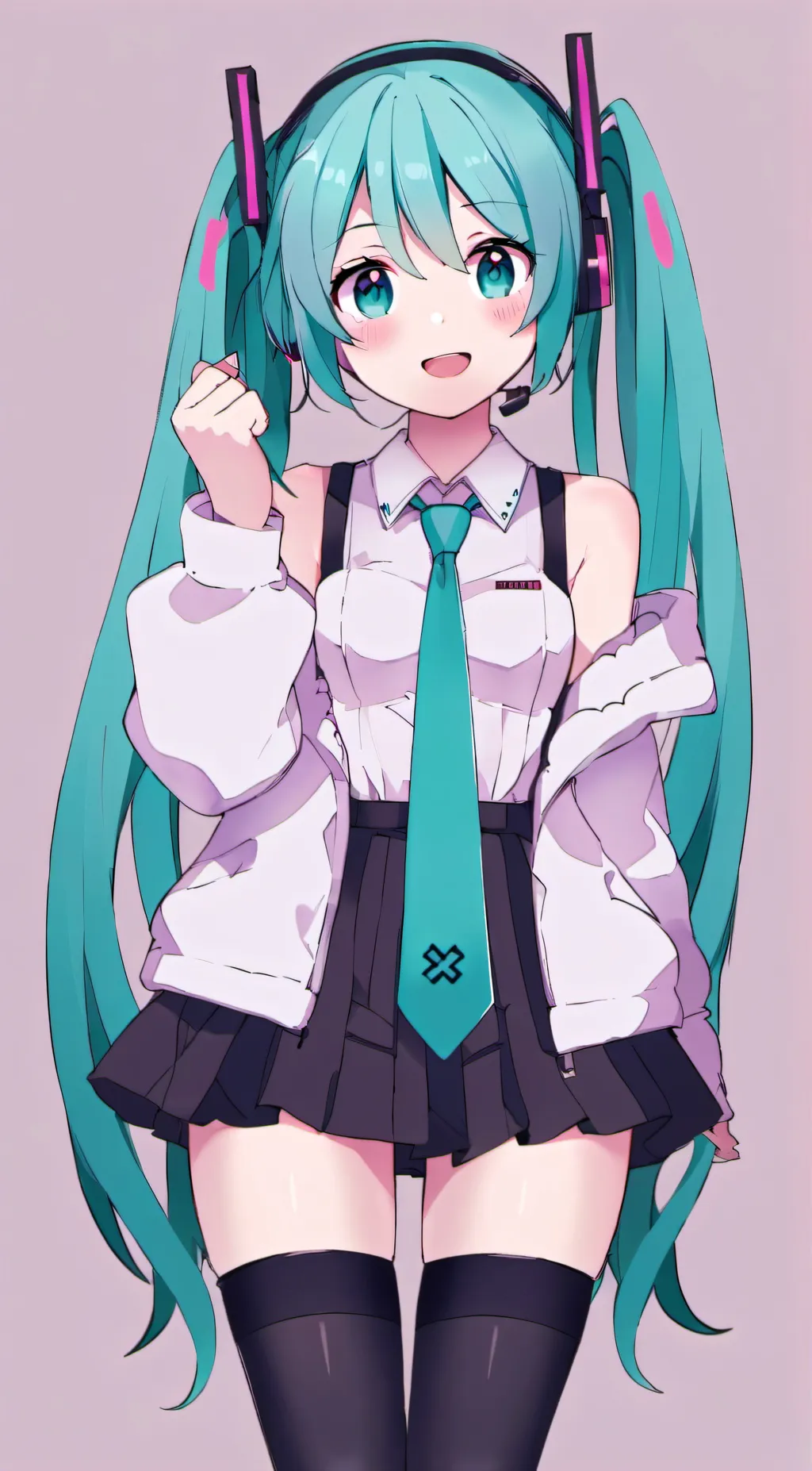 ai character: Hatsune Miku background