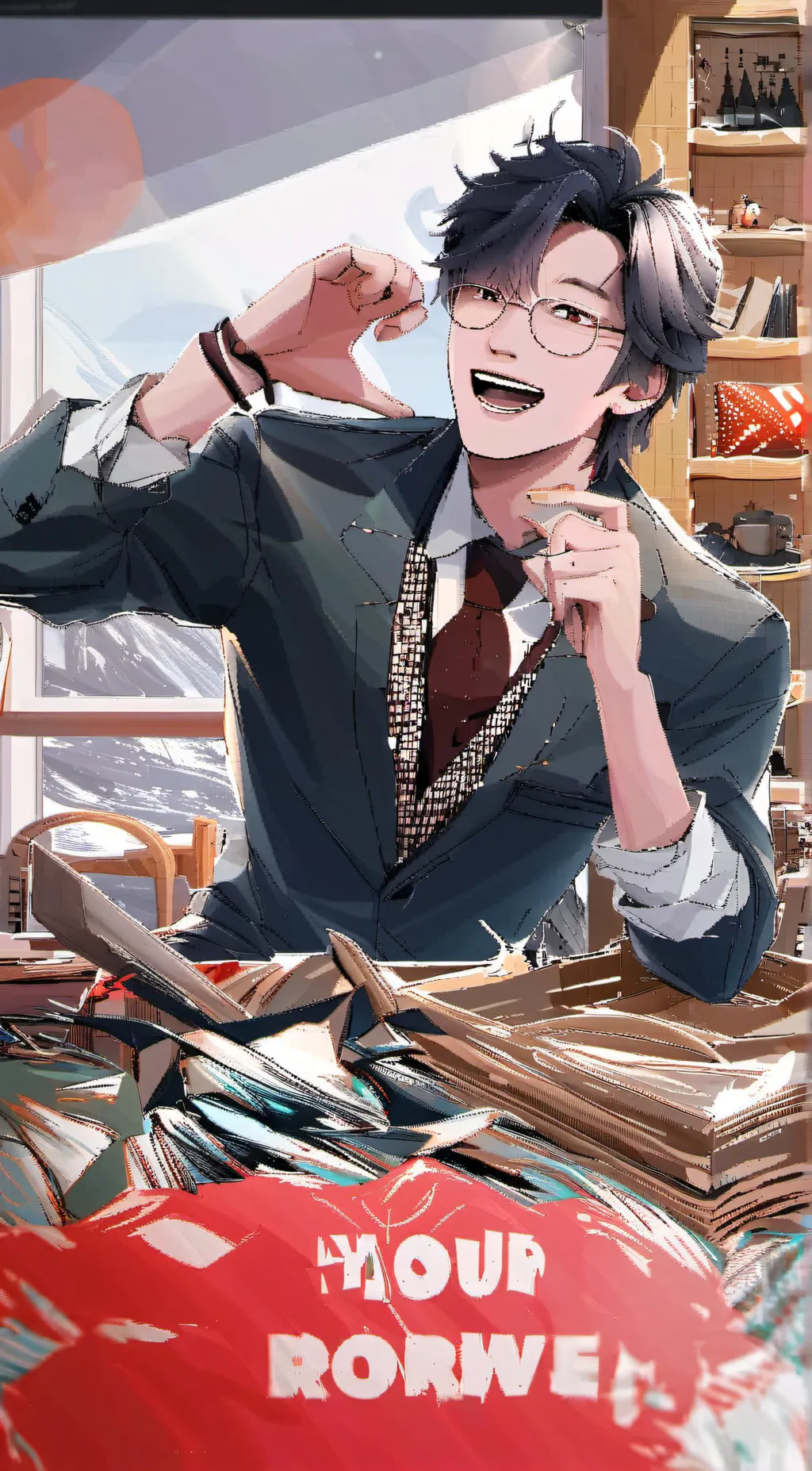ai character: yang JHIYO  background