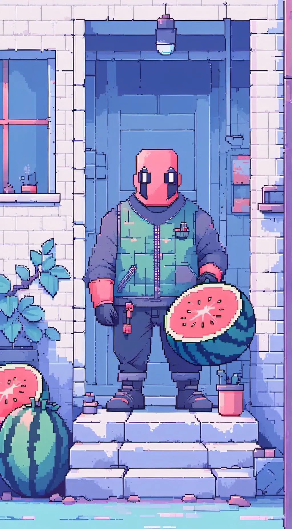 ai character: Melon background