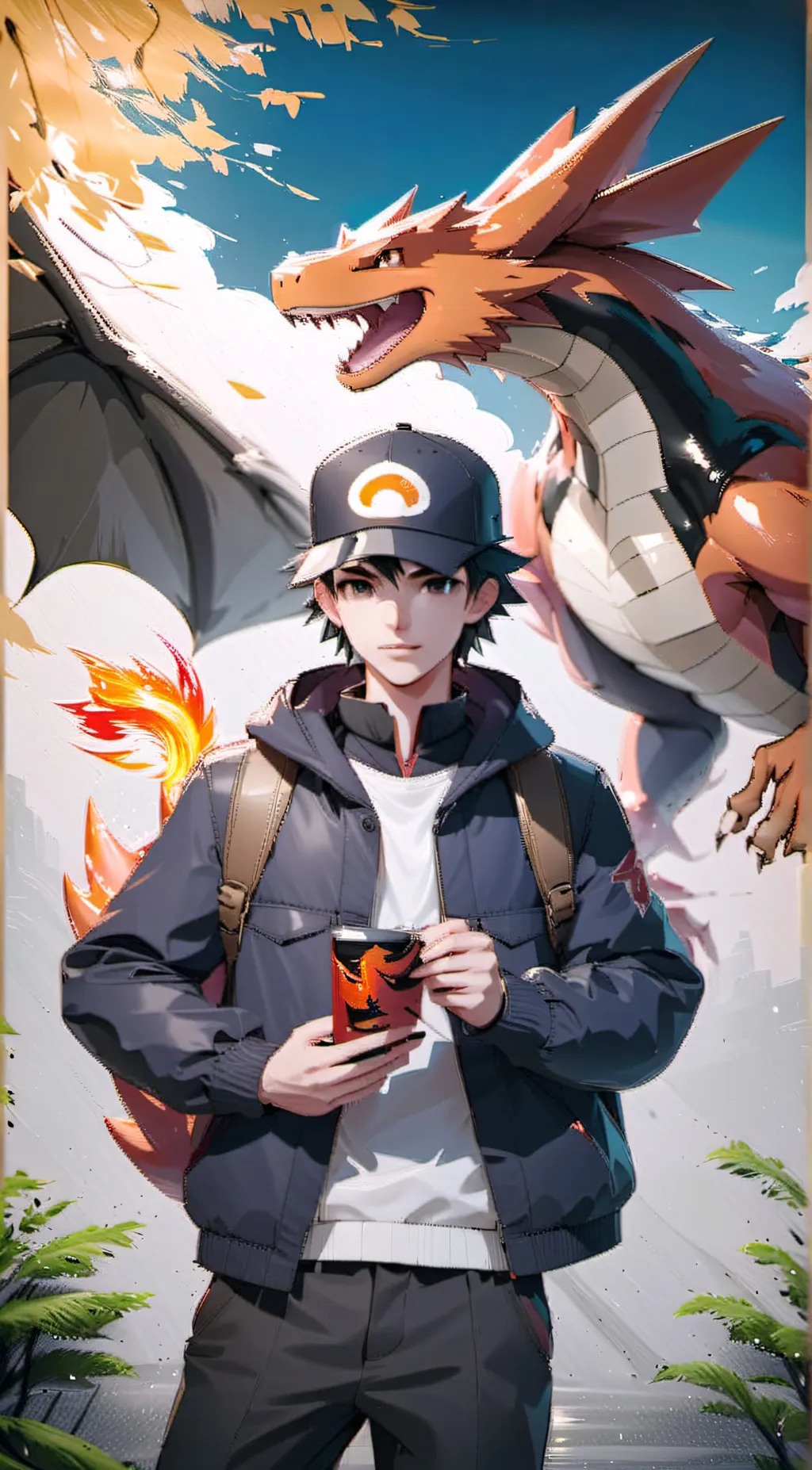 ai character: Ash Ketchum  background