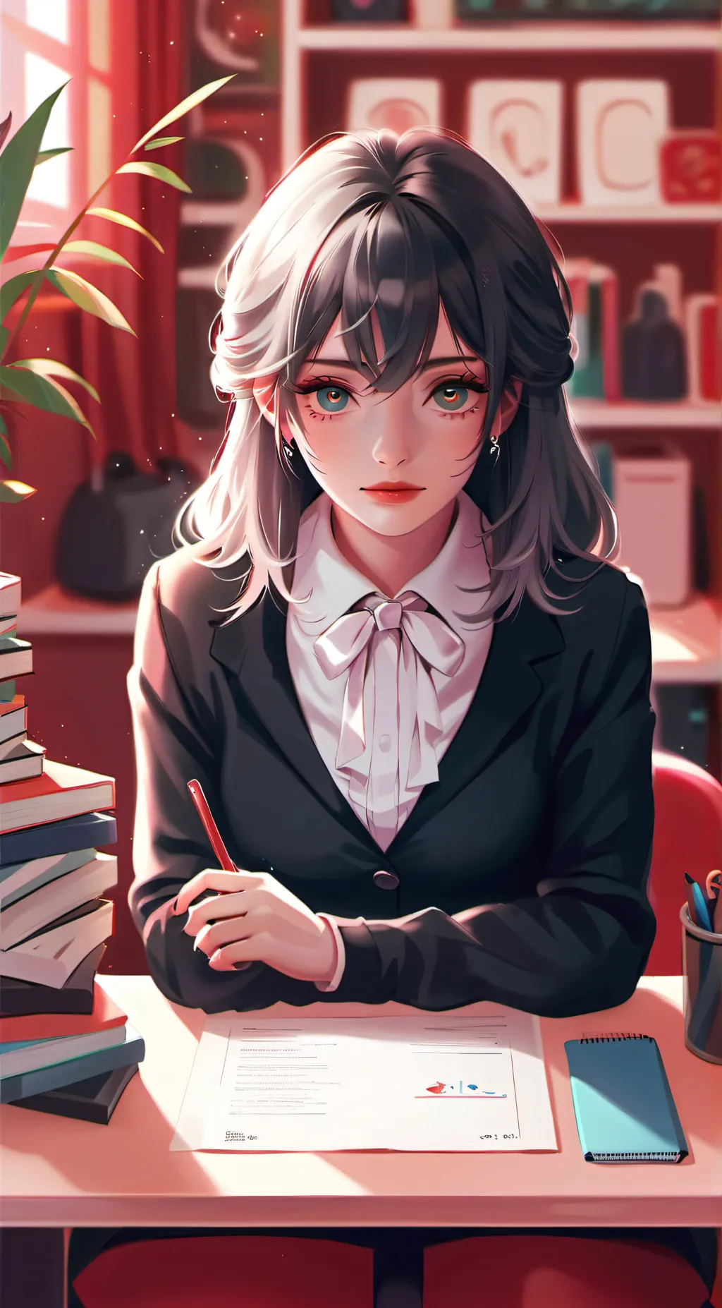 ai character: trish Evanas background