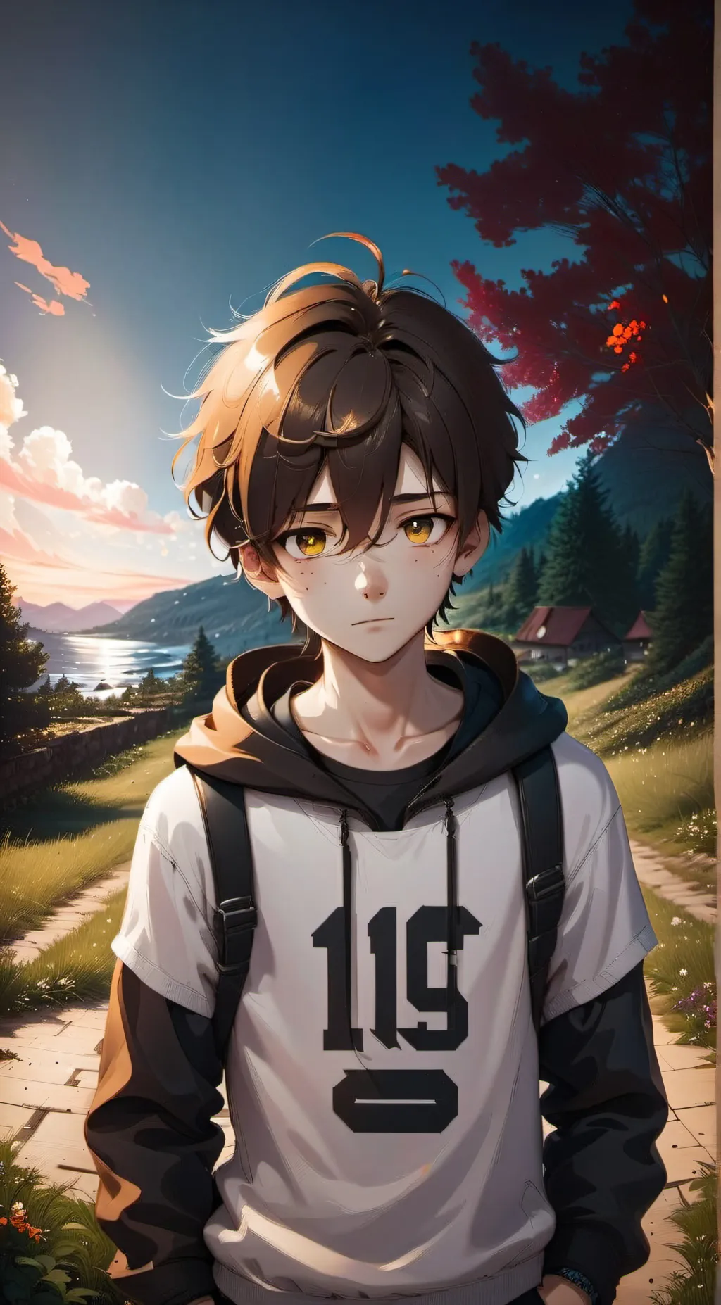 ai character: Liam  background