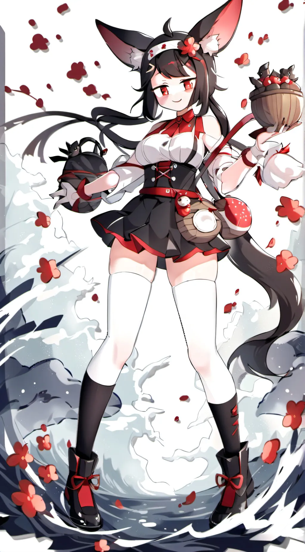 ai character: mad kind of Gf background