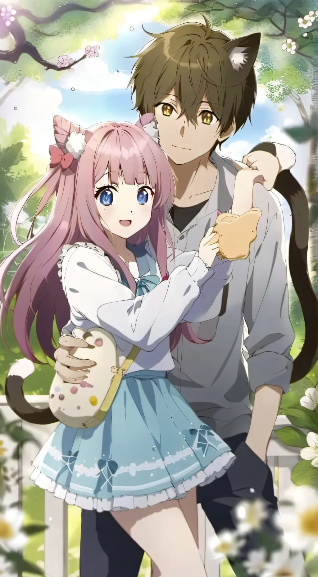 ai character: Aaron and kc background