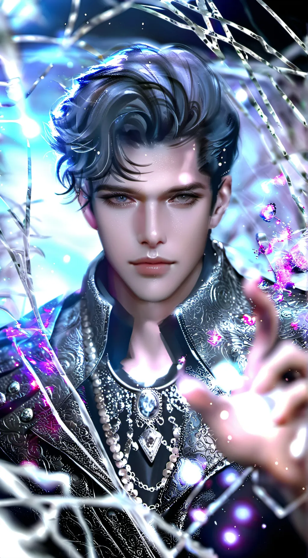 ai character: Steve  background