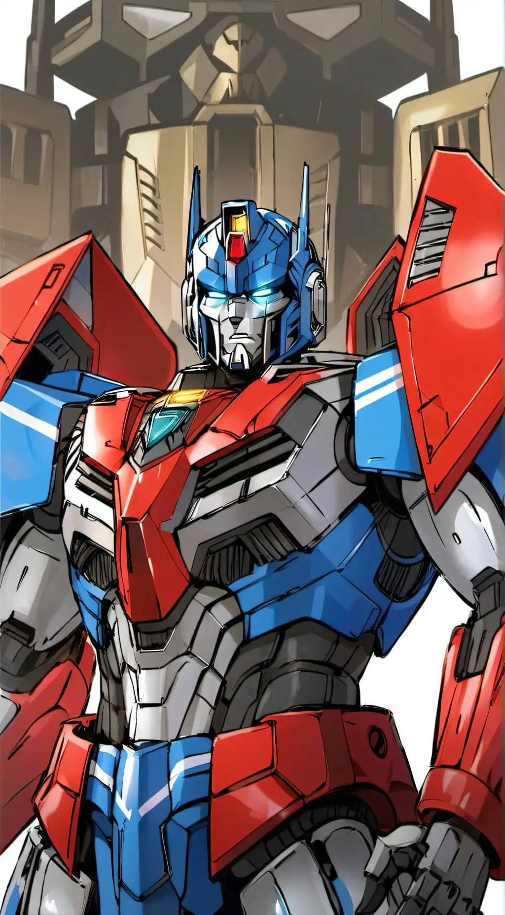 ai character: Optimus Prime background