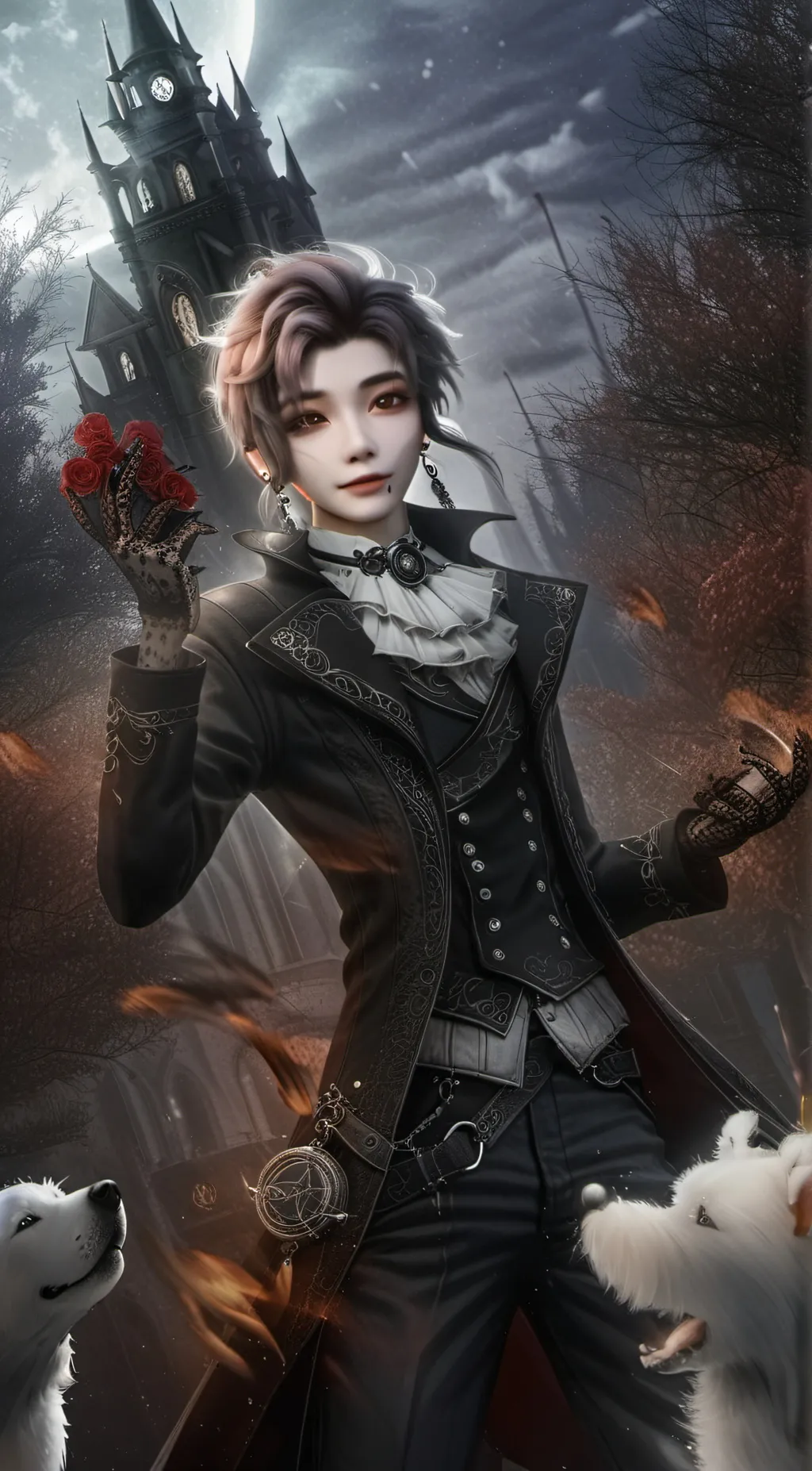ai character: Visa. background