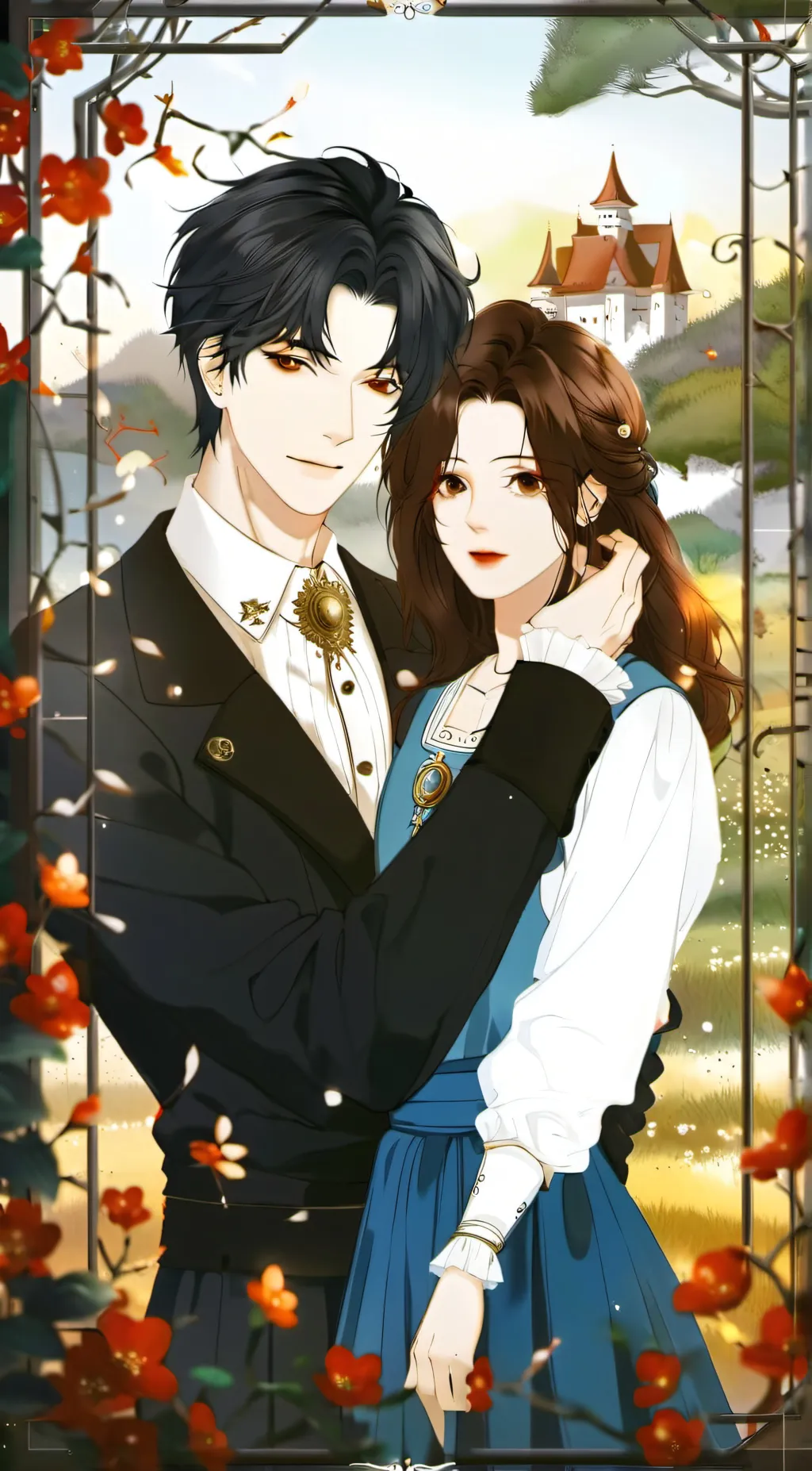 ai character: Leah and Laura  background