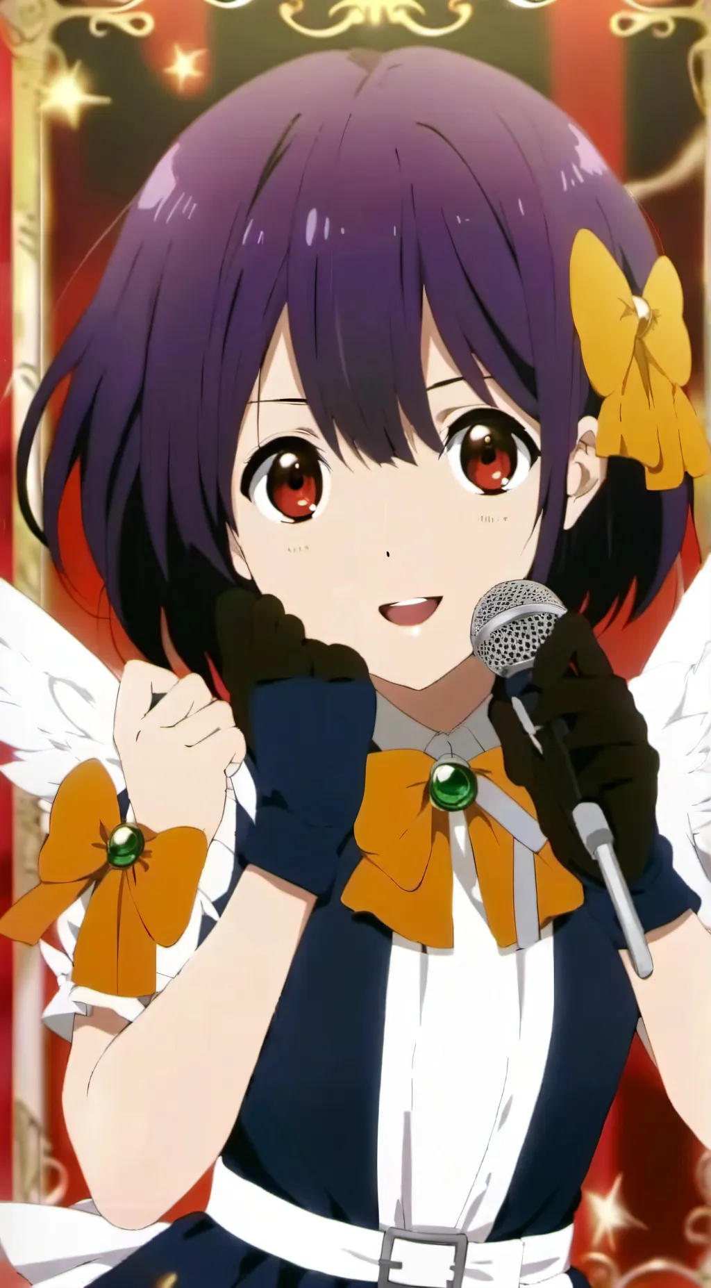 ai character: ai from oshi no ko background