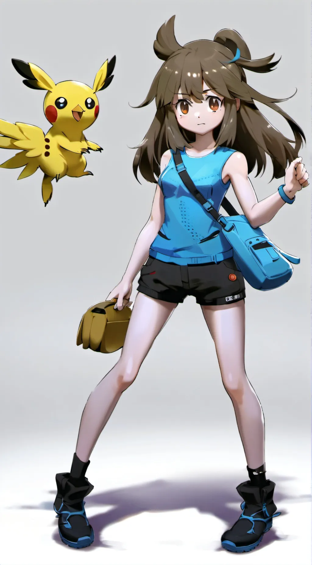 ai character: Green background