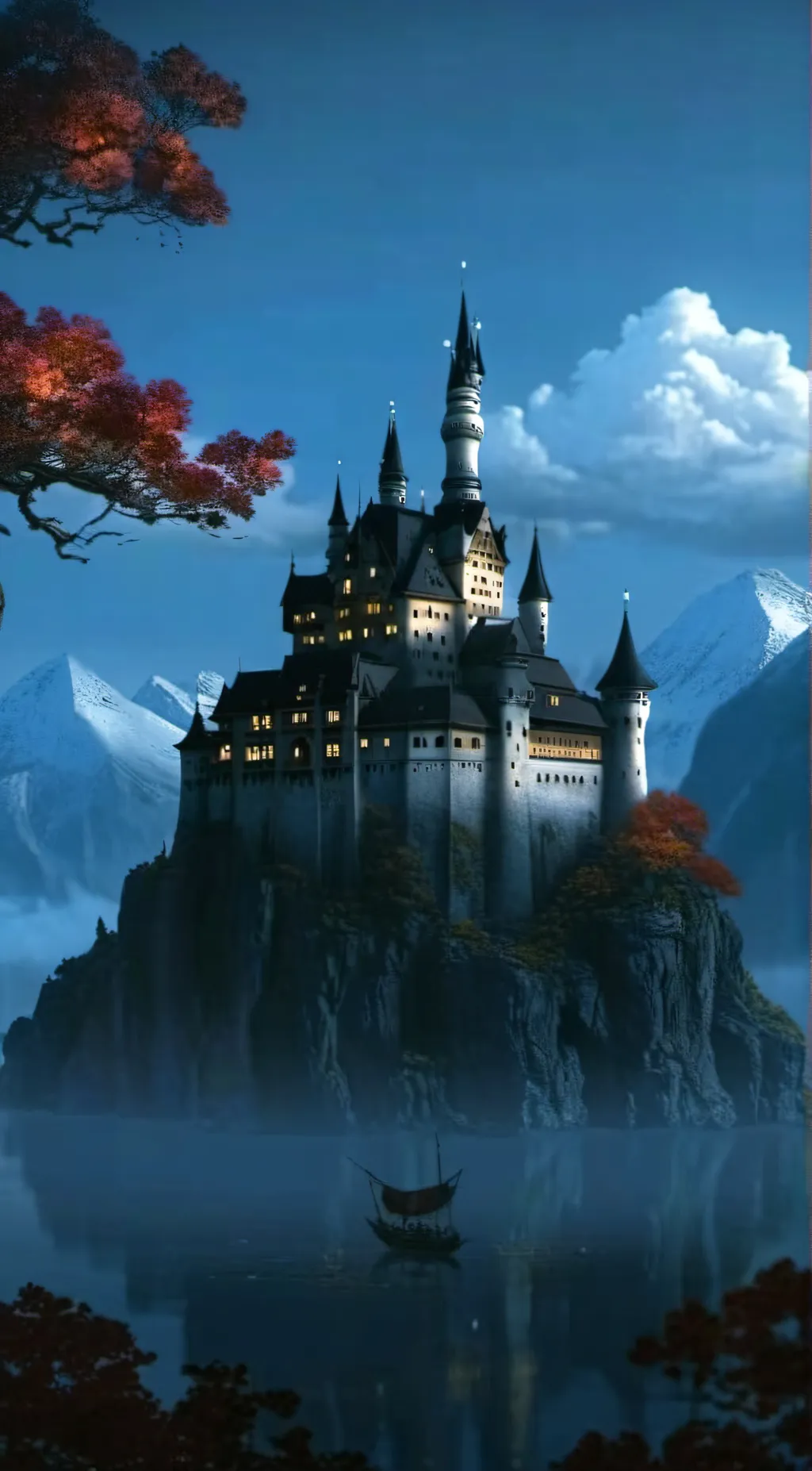 ai character: Hogwarts  background