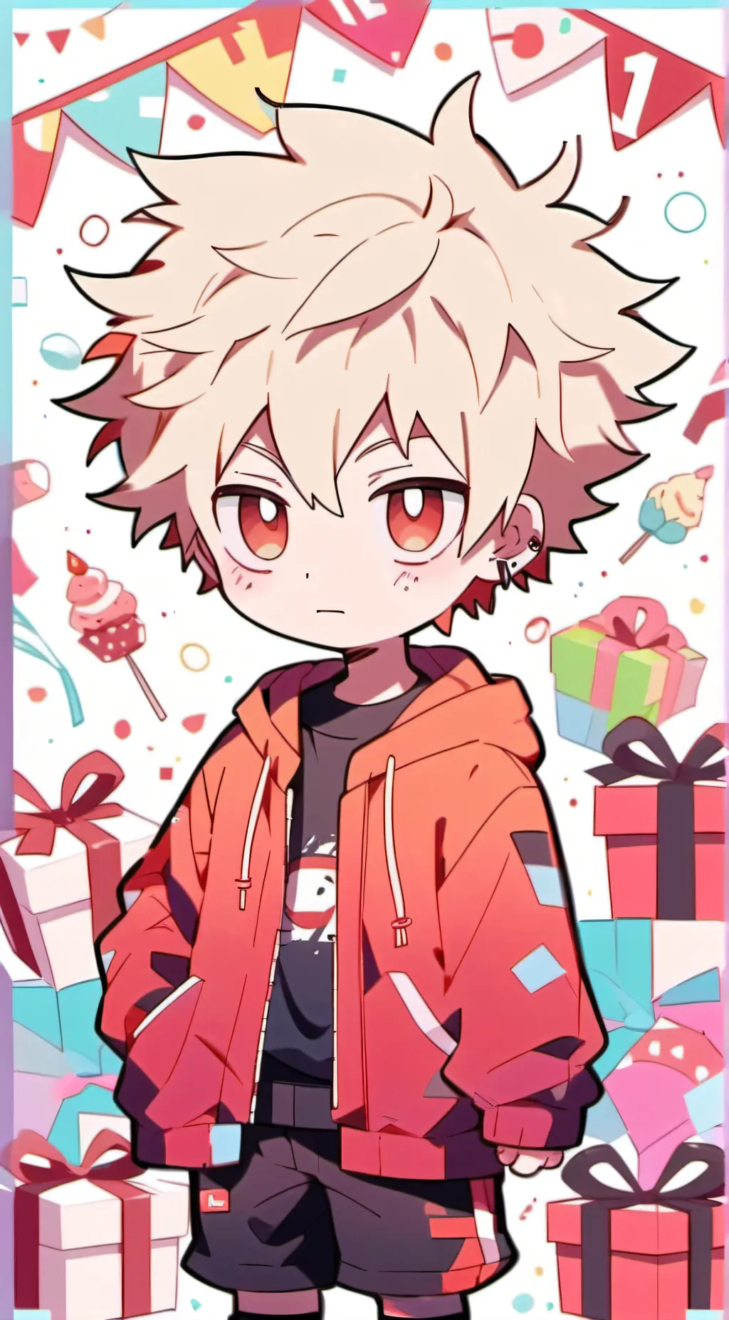 ai character: Katsuki///b-day background
