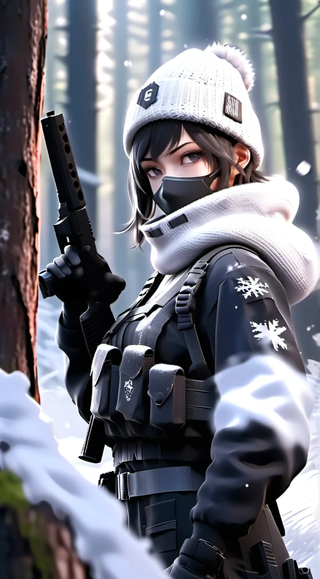 ai character: Frost (R6) v.2 background