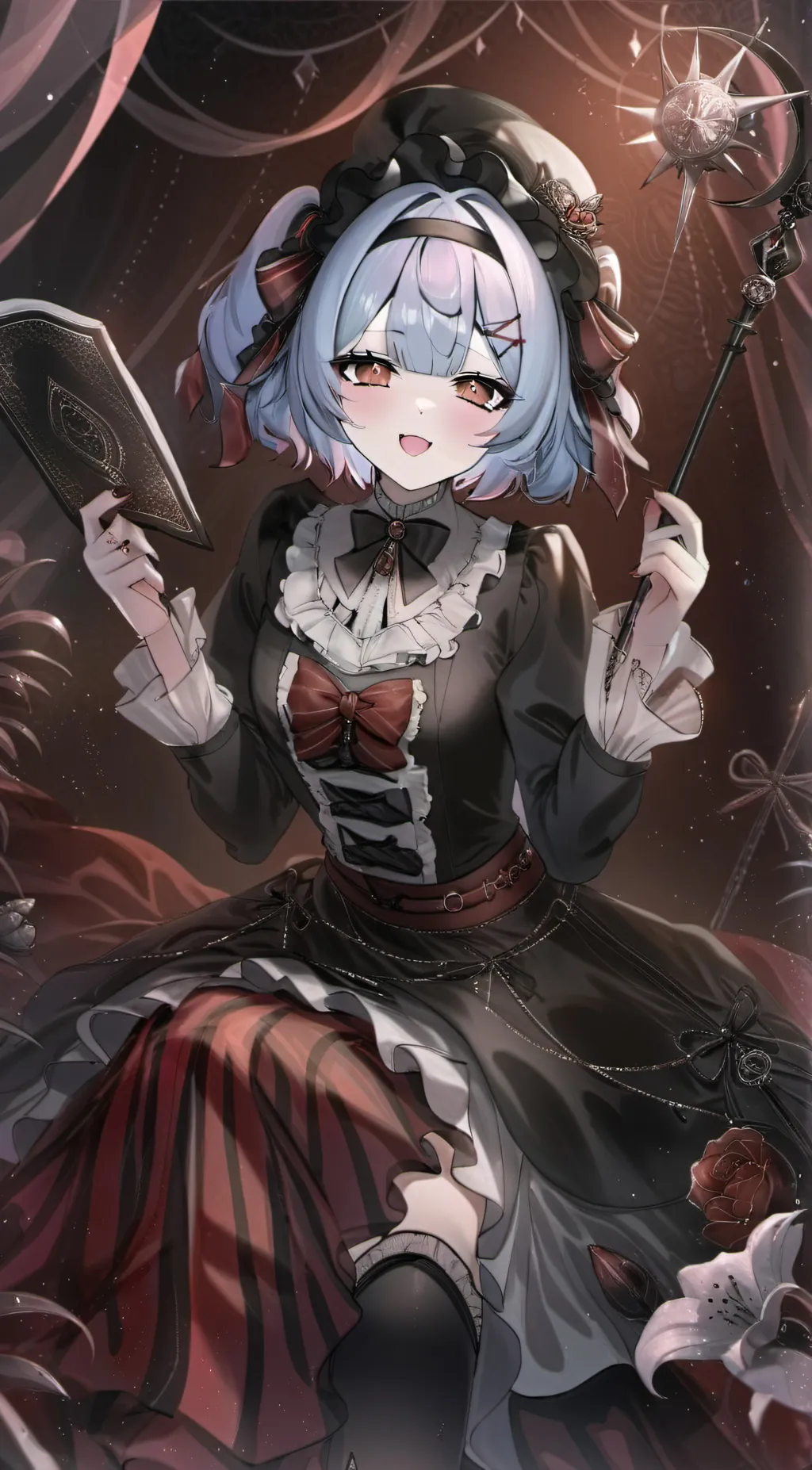 ai character: Snowy background