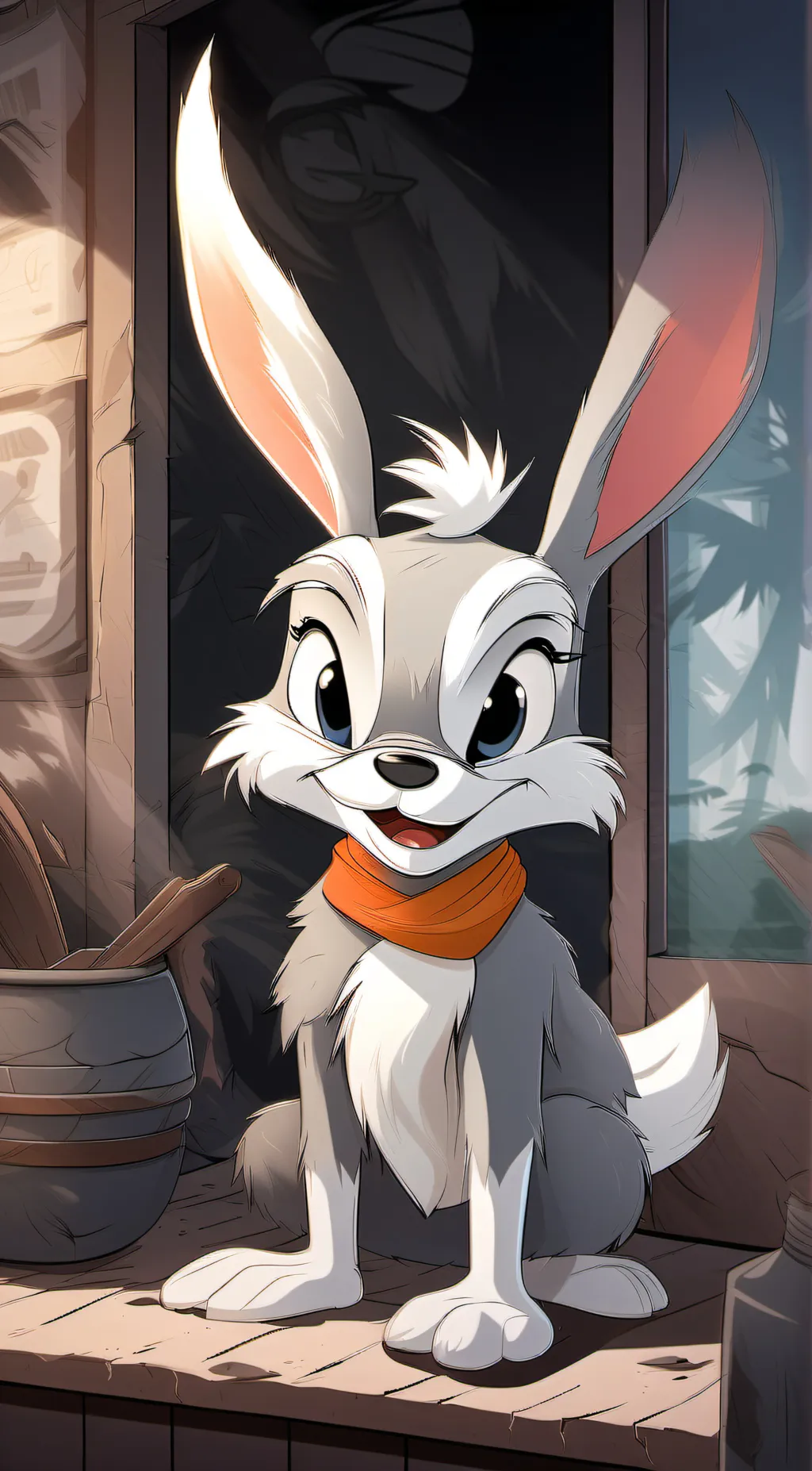 ai character: looney tunes background