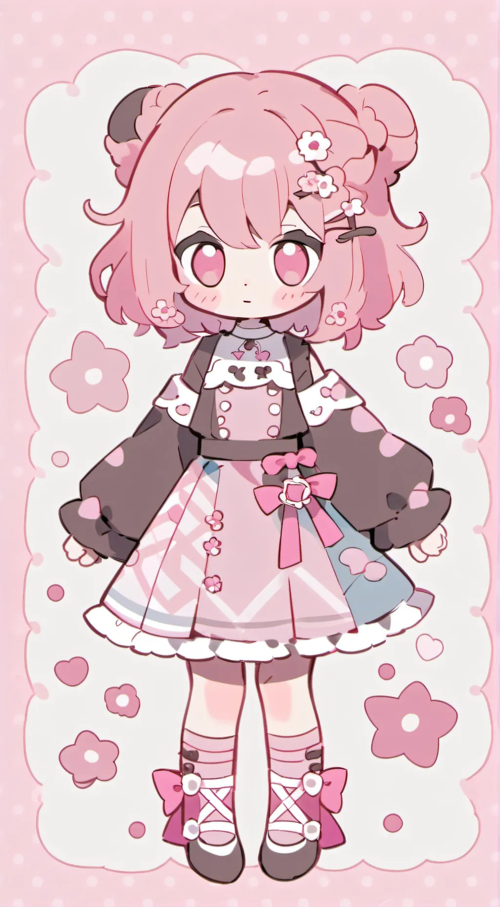 ai character: 🩷Pink from RF🩷 background
