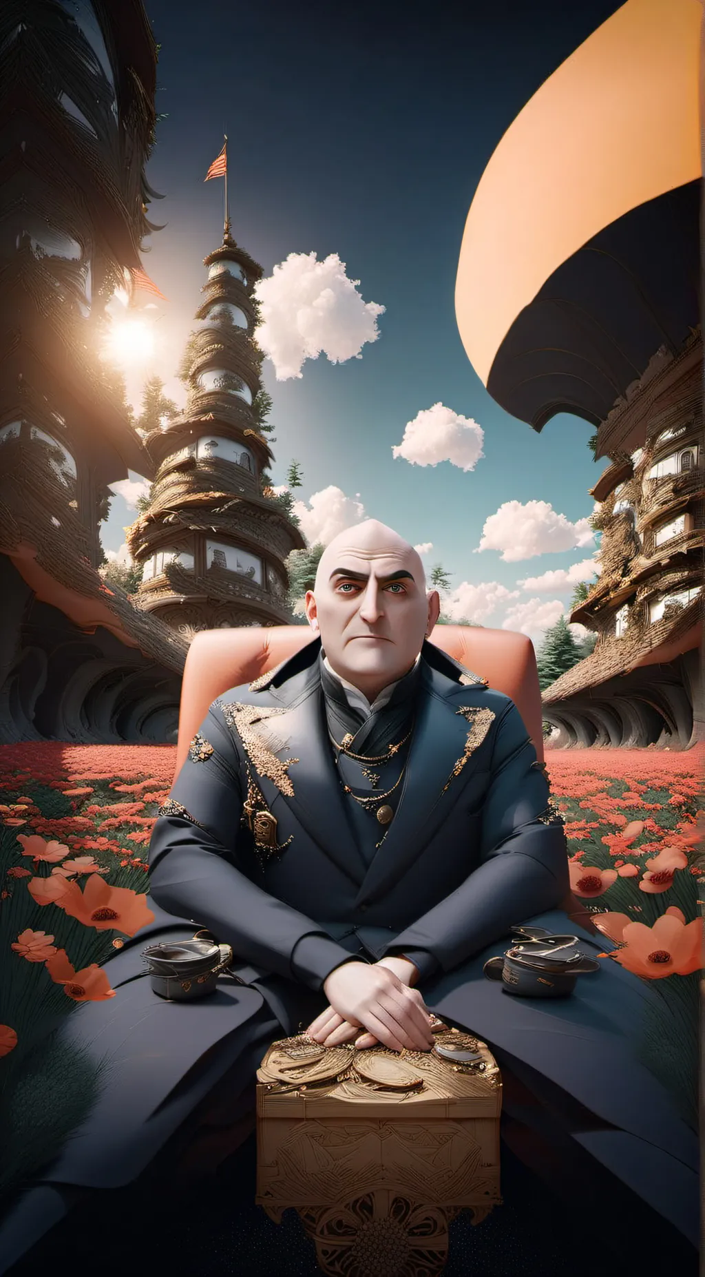 ai character: Gru background