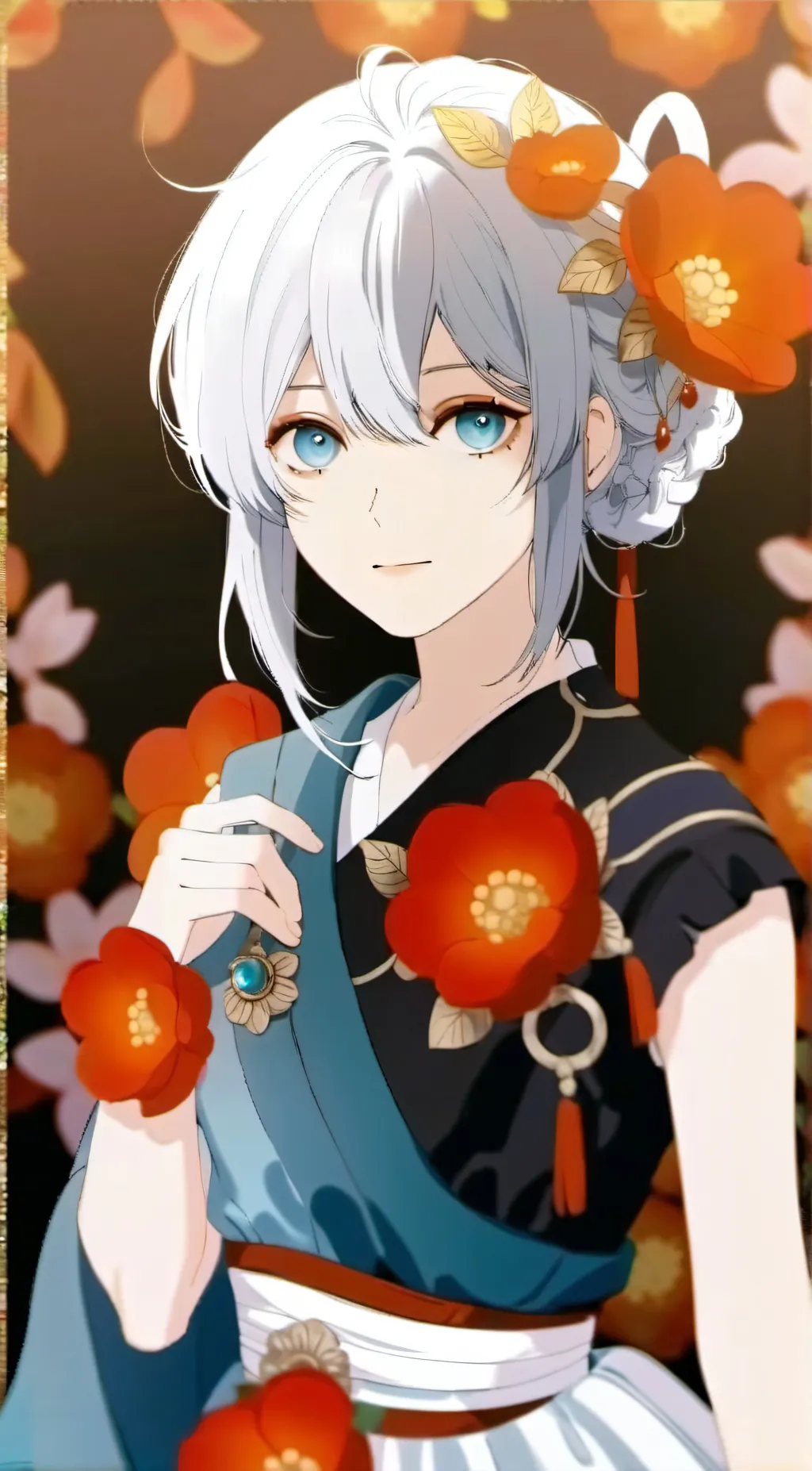 ai character: Cherry background