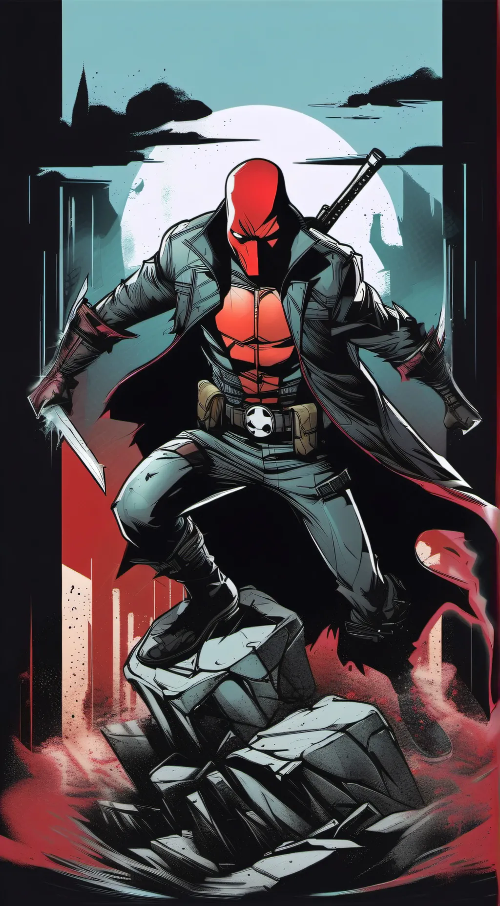 ai character: Red Hood background