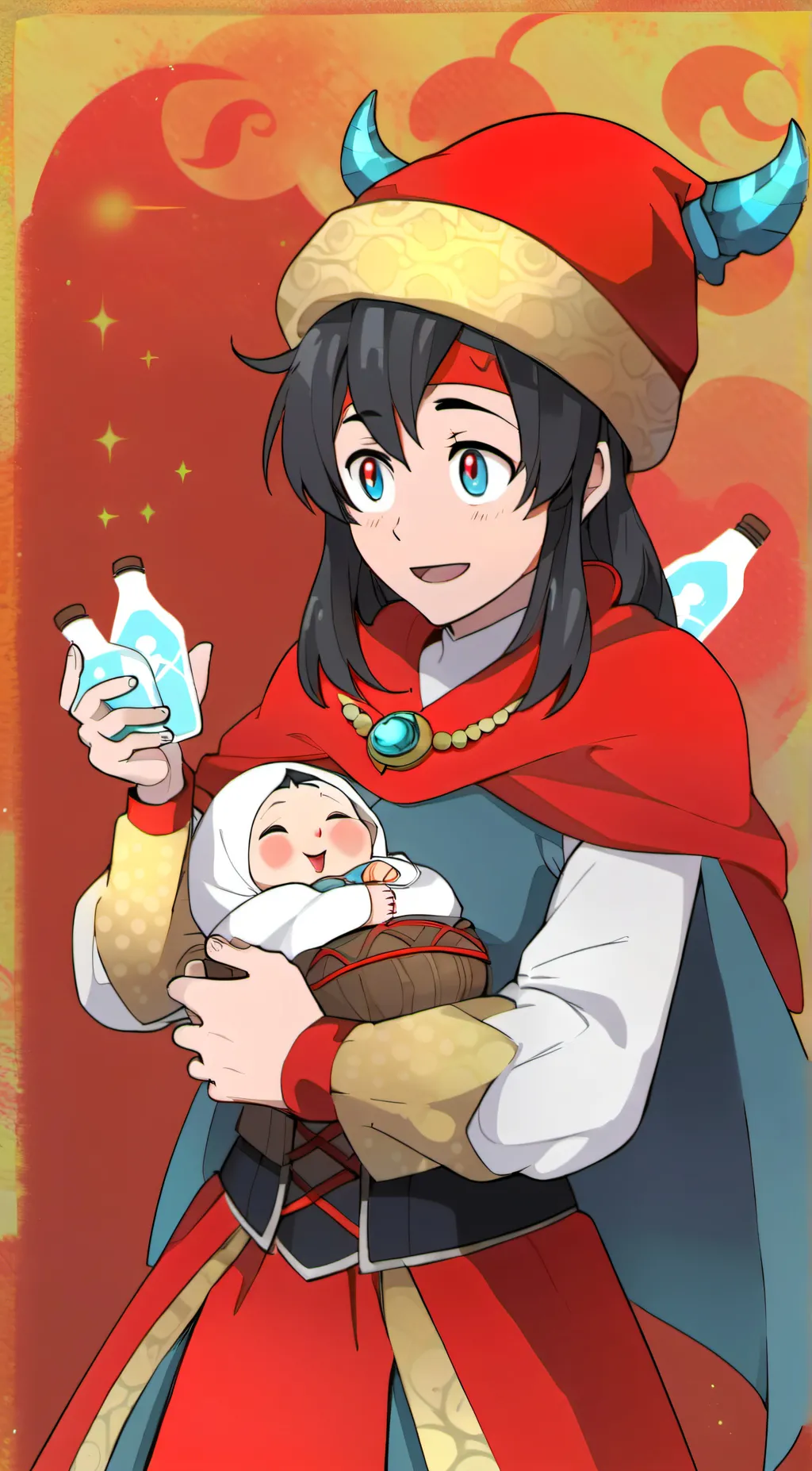 ai character: Diaper mage background