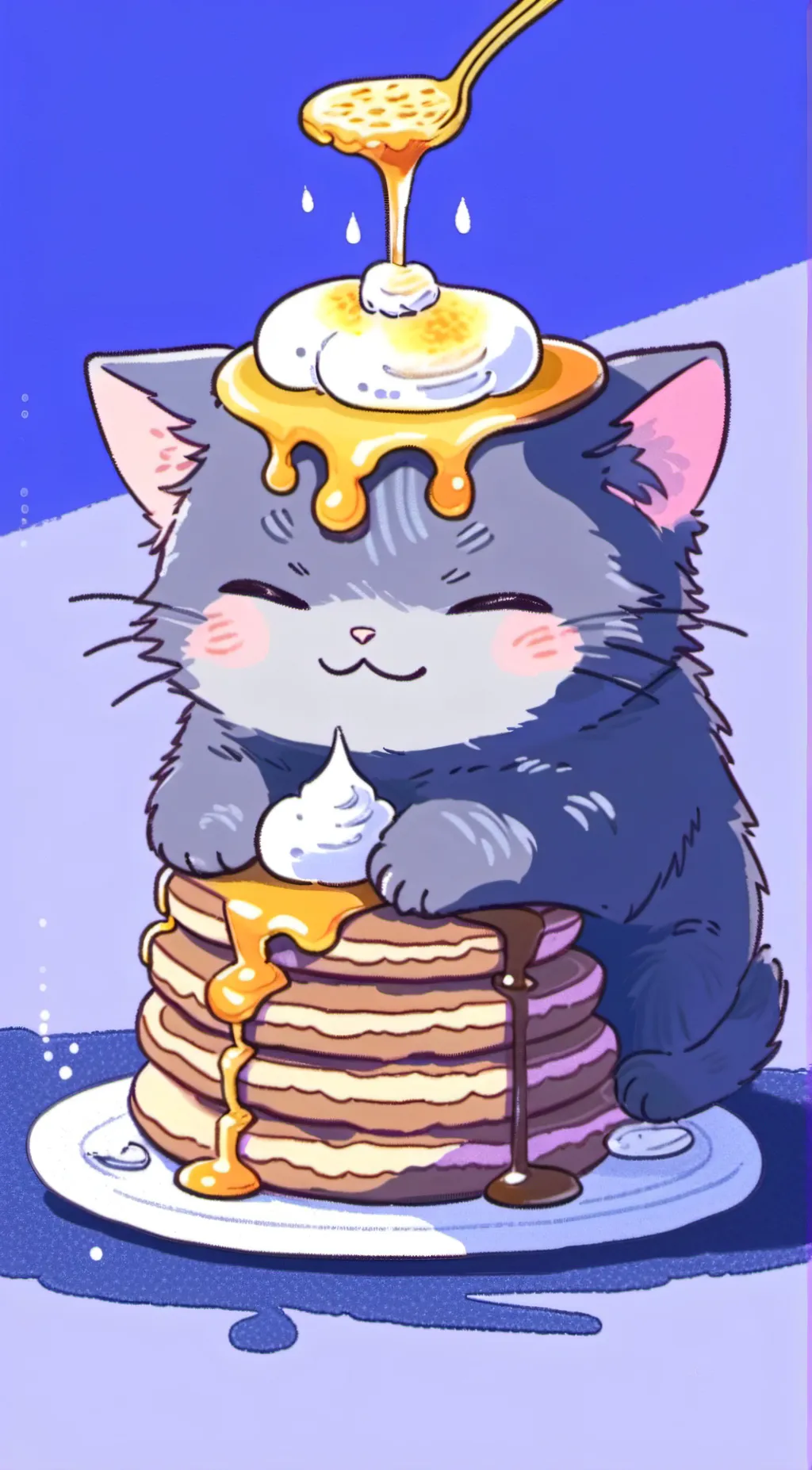 ai character: panacake background