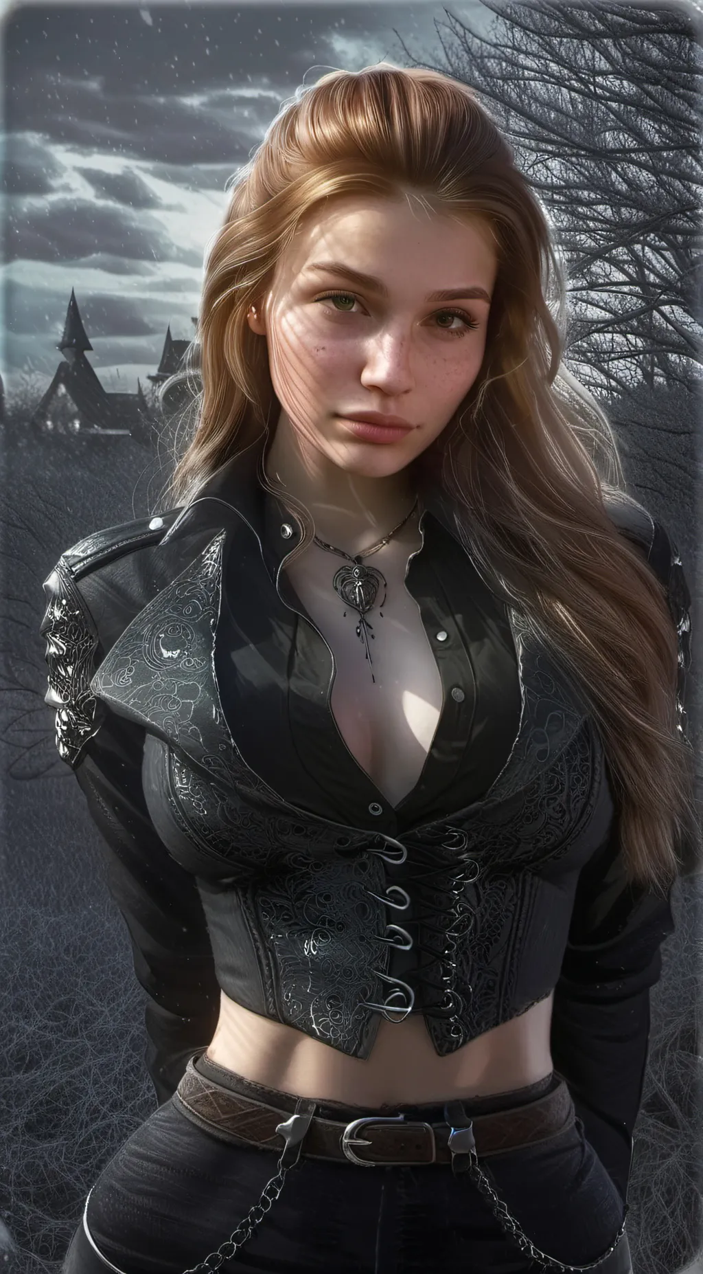 ai character: Aurora background
