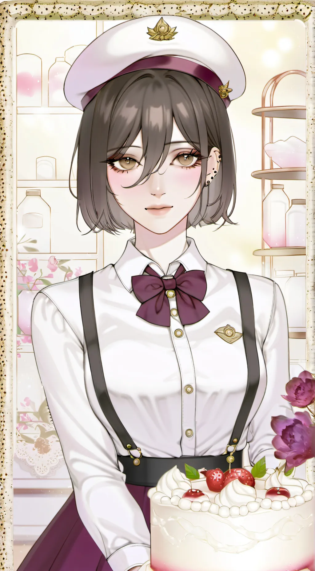 ai character: Milk Woman  background