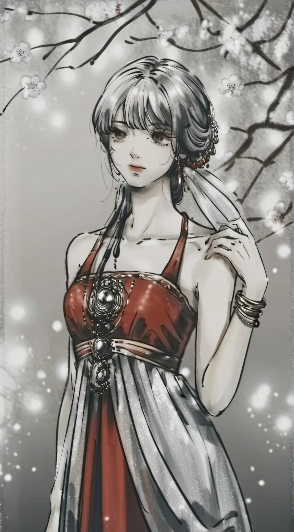 ai character: Rose background