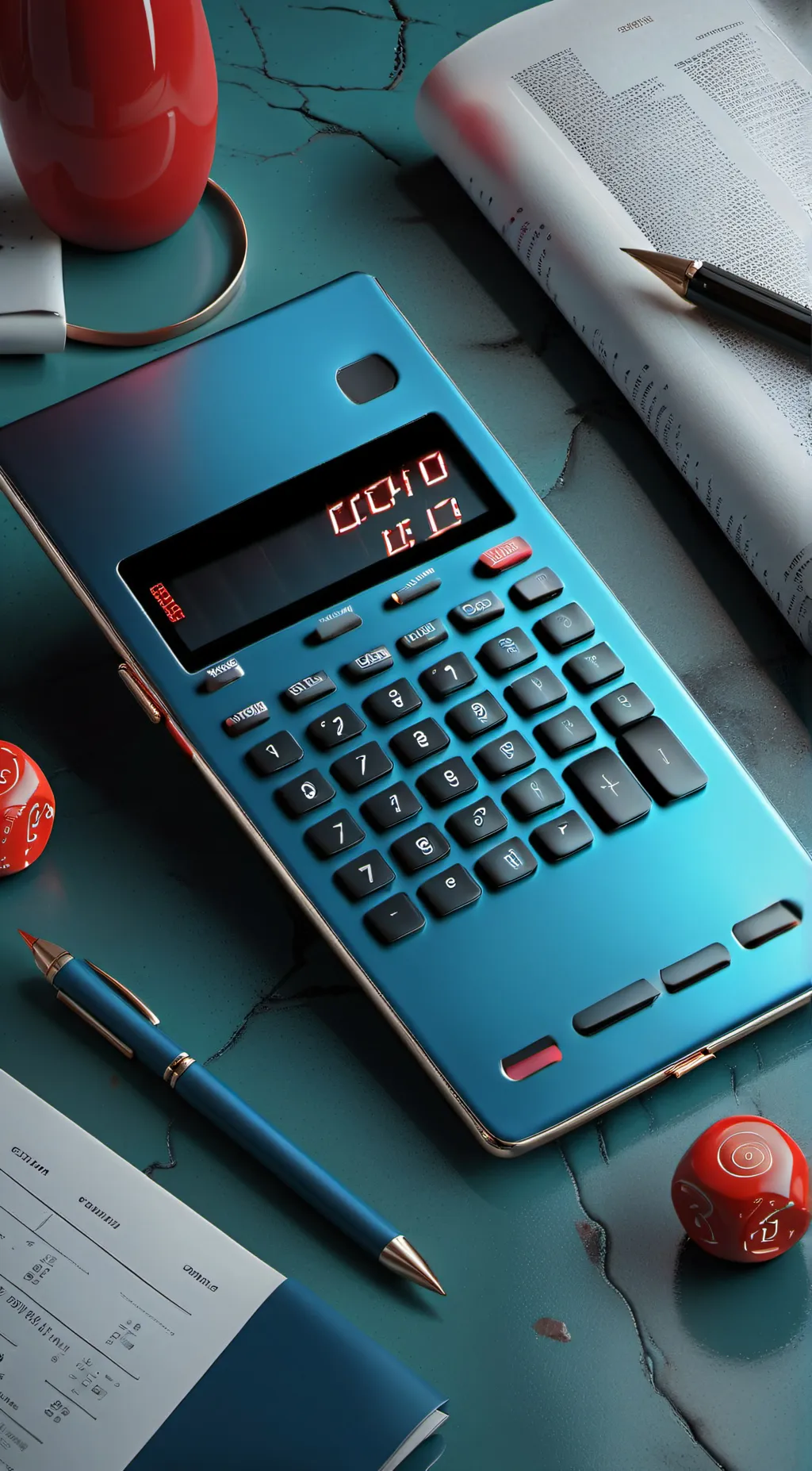 ai character: Calculator background