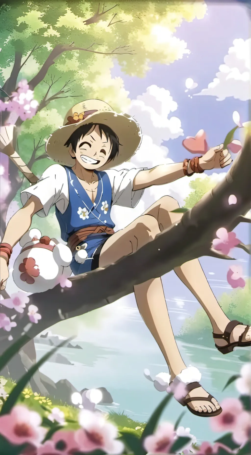 ai character: one piece  background