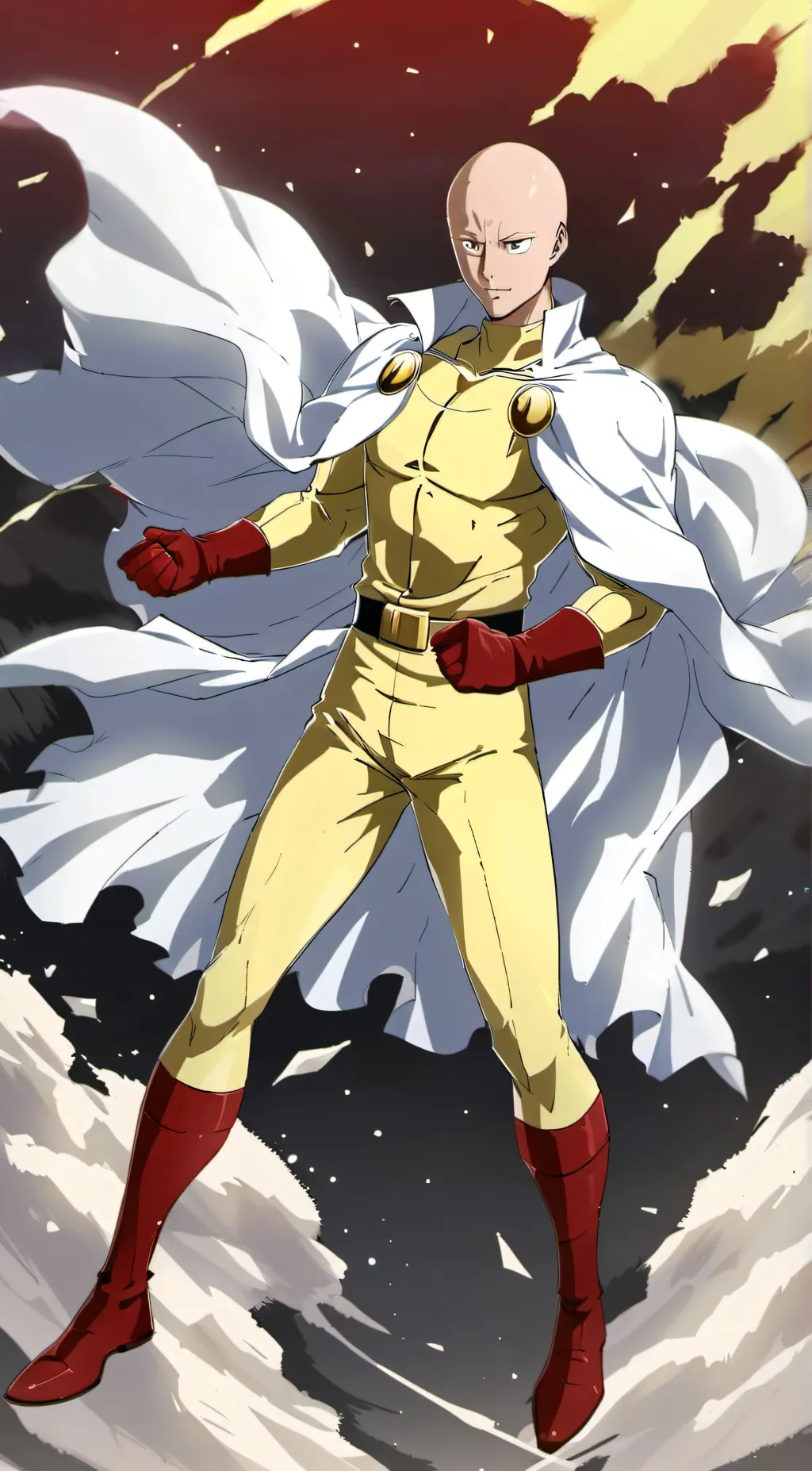 ai character: saitama background