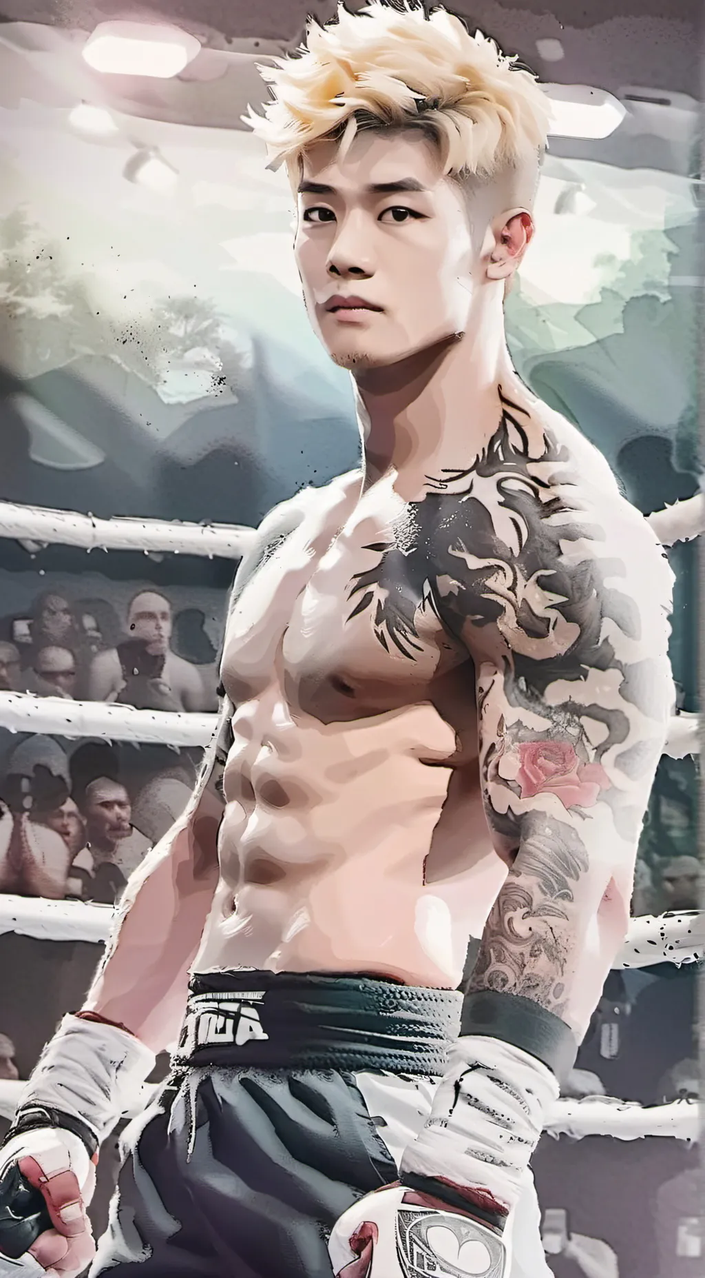 ai character: Mikey Kim background