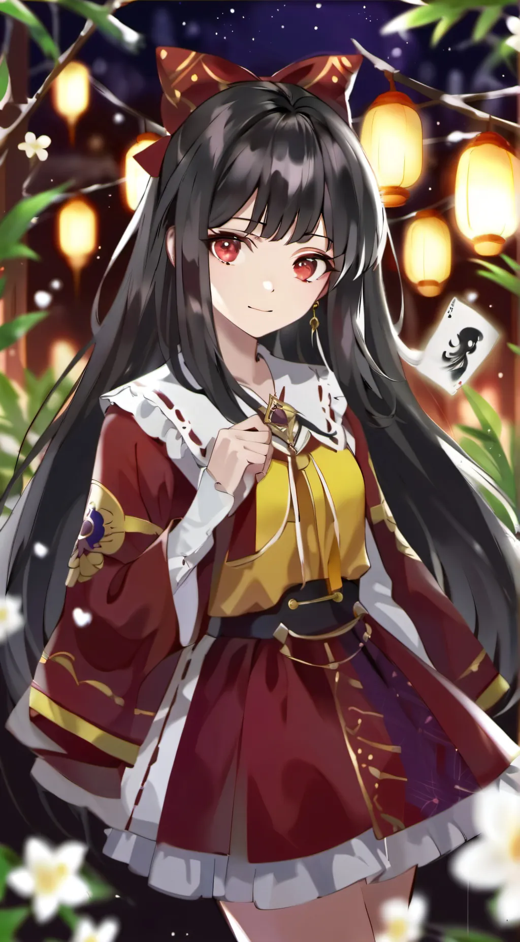 ai character: hashira sleep over background