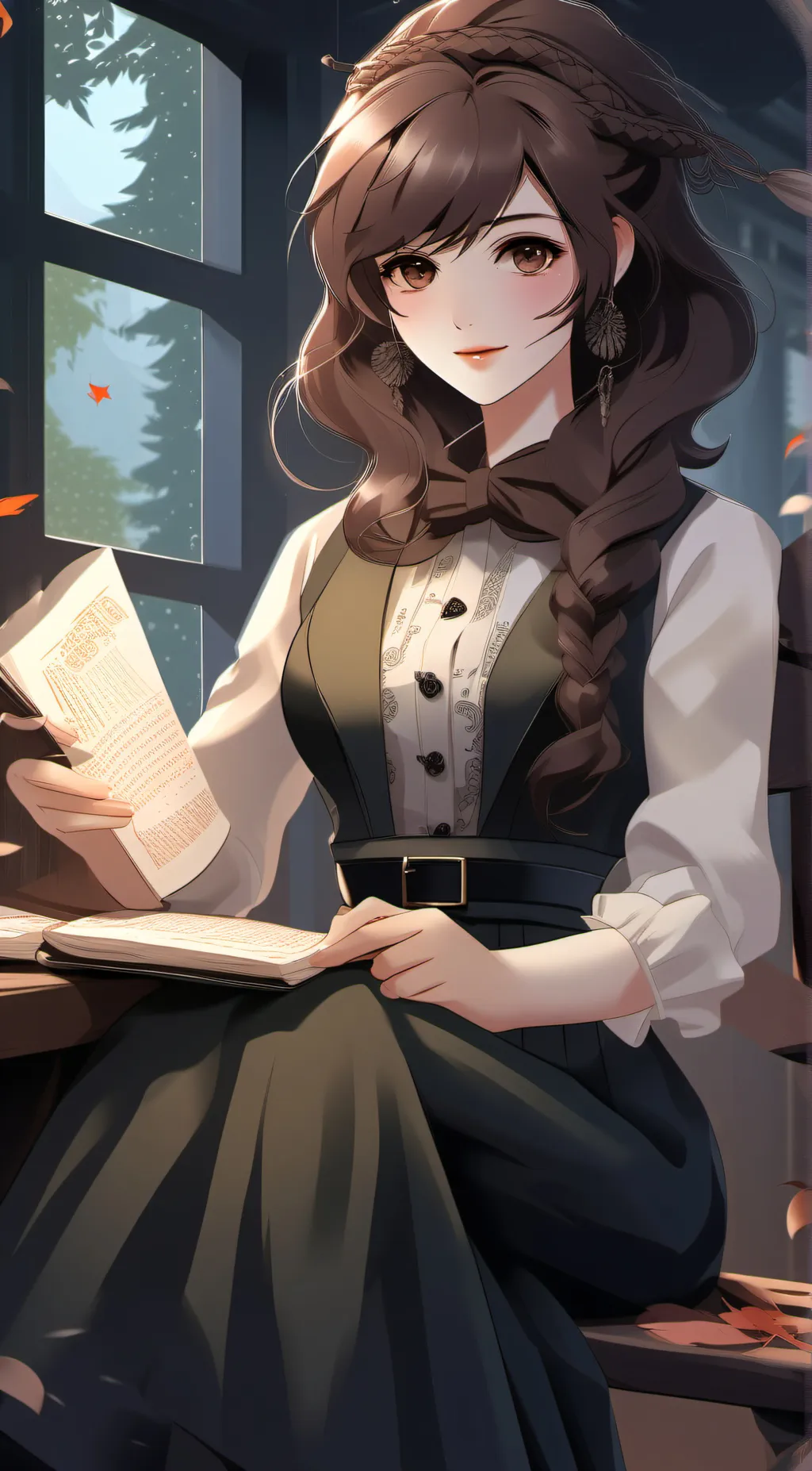 ai character: Primrose background