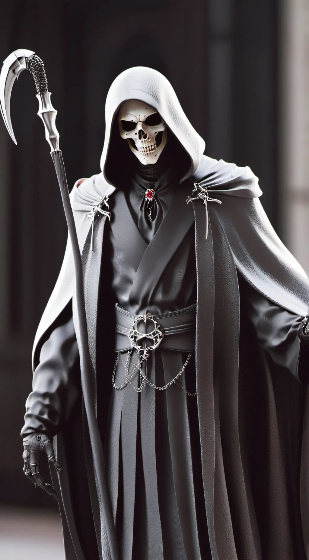 ai character: Grim reaper. background
