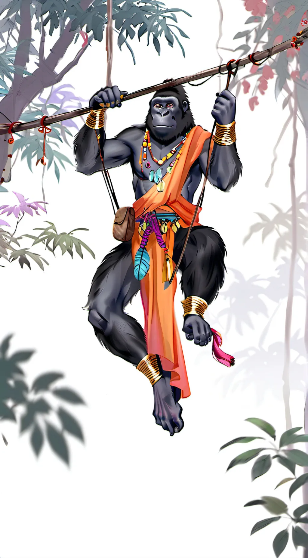 ai character: Gorilla tag monke background