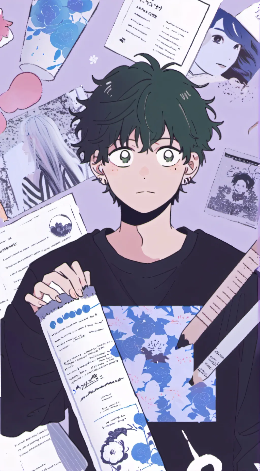 ai character: izuku  background