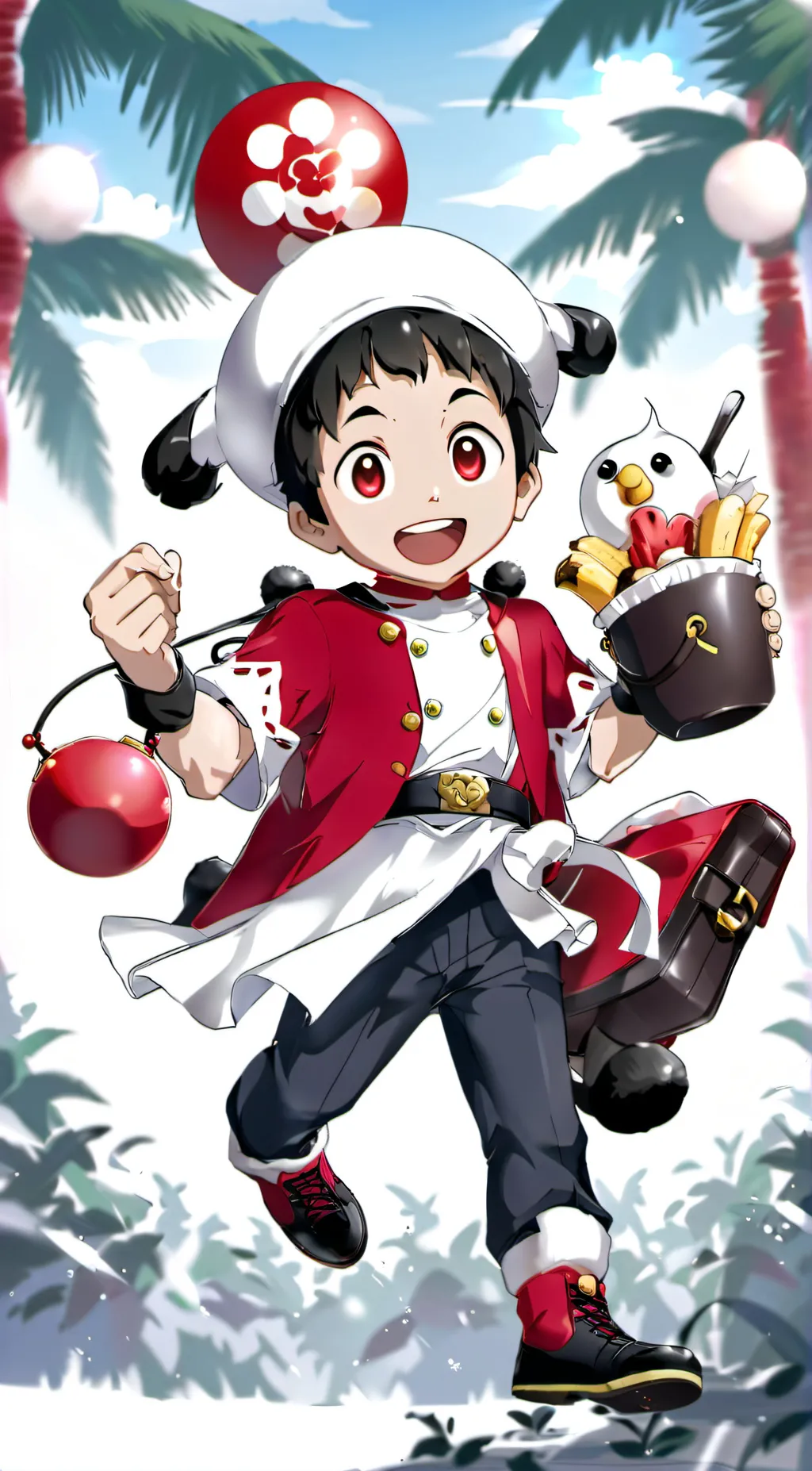 ai character: Jollibee background