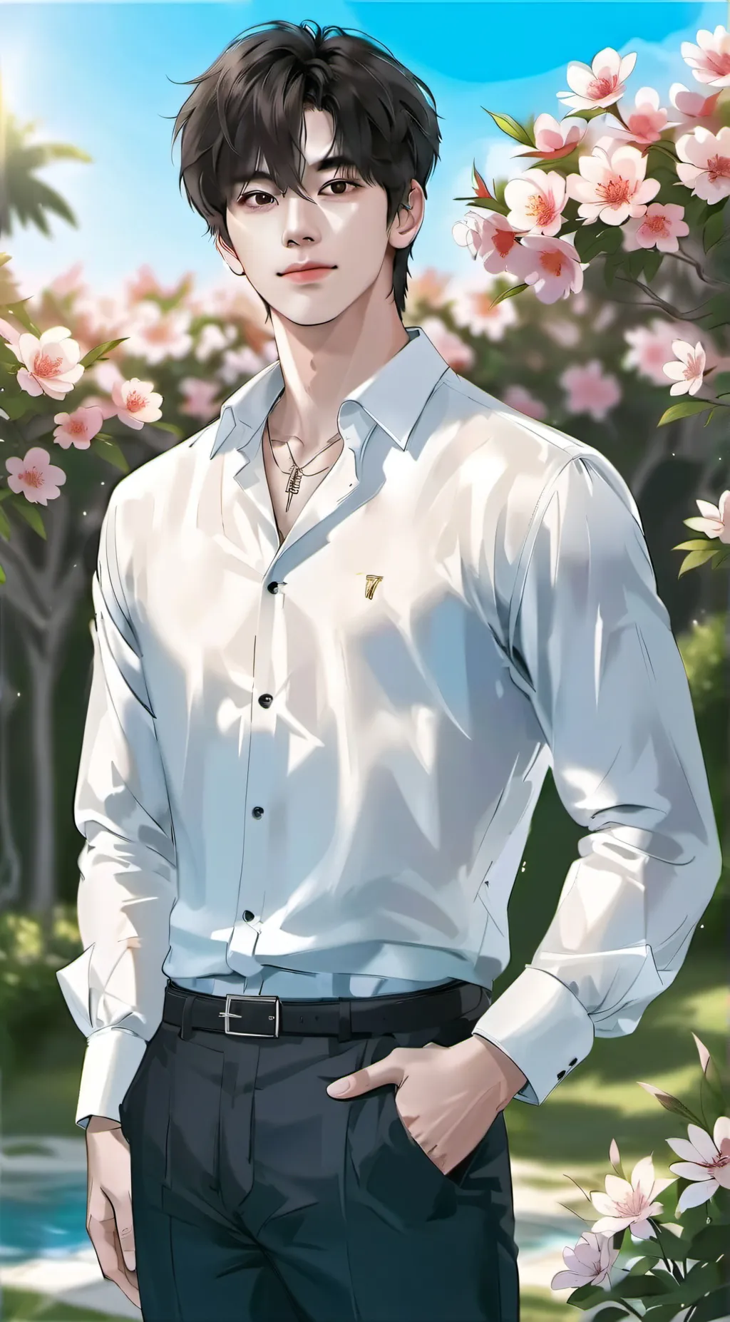 ai character: Xavier  background