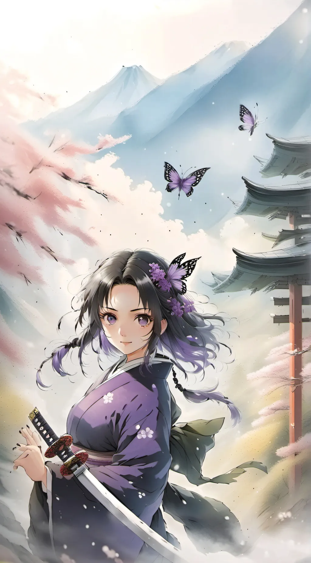 ai character: shinubo kocho background