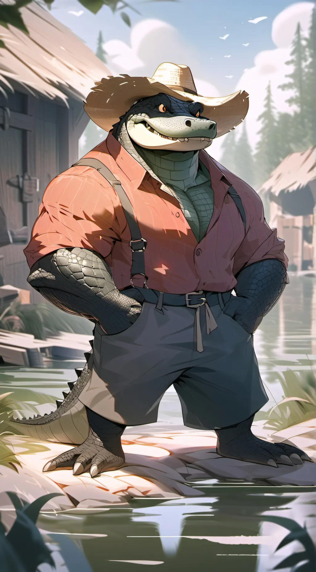 ai character: Krog background
