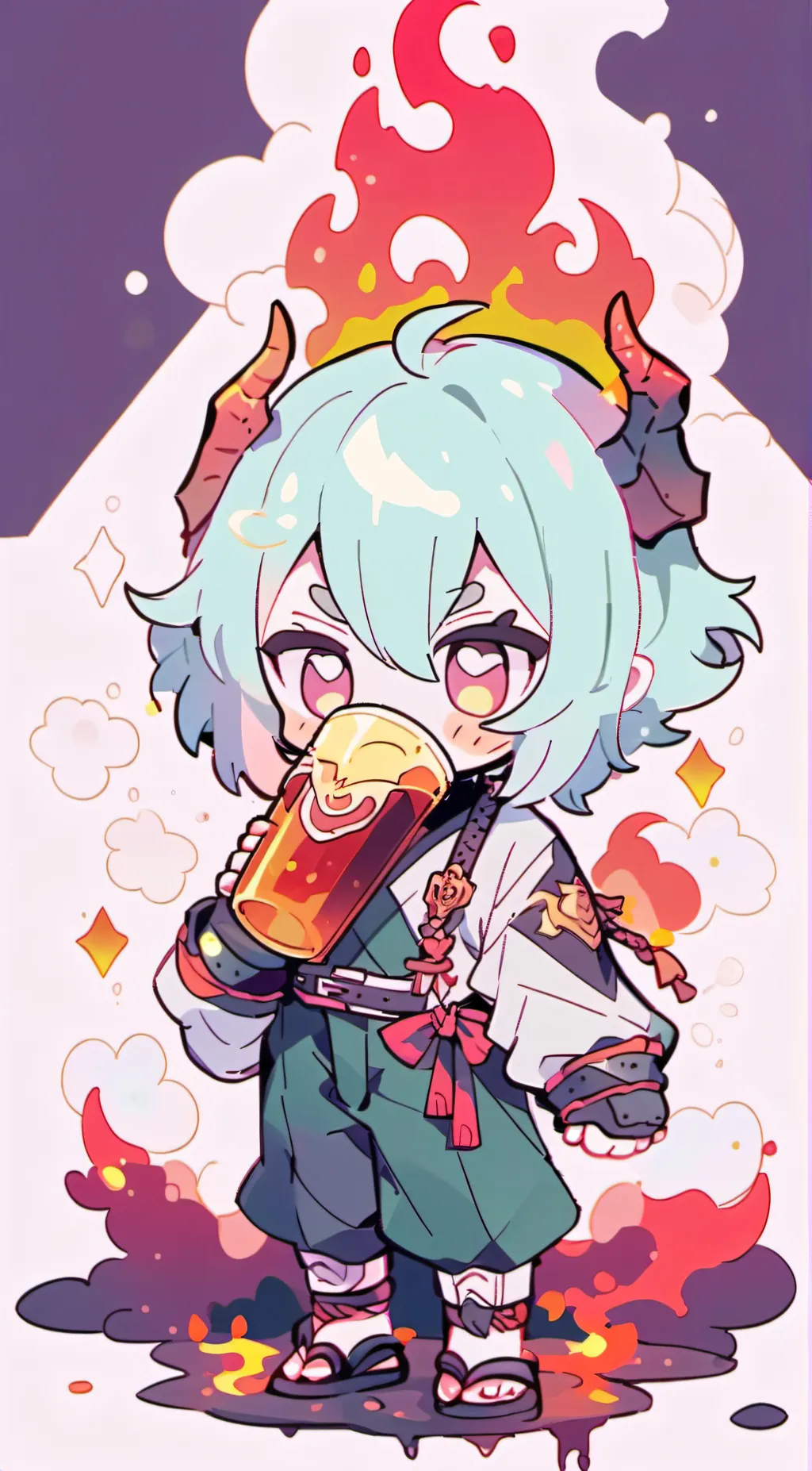 ai character: demoni  background