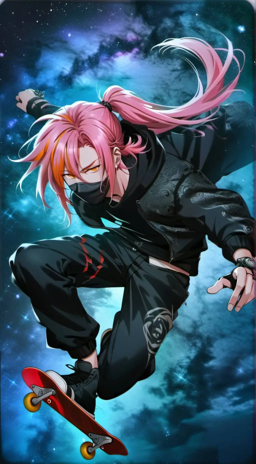 ai character: Cherry Blossom background