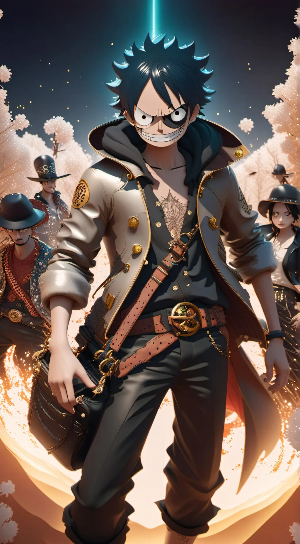 ai character: one piece background