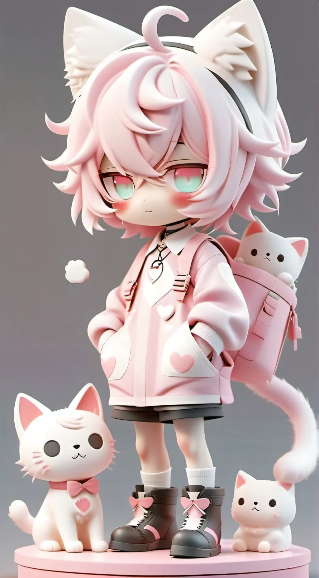ai character: Cookie the cat background