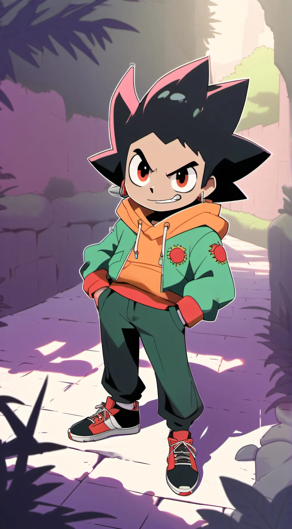 ai character: shadow  background