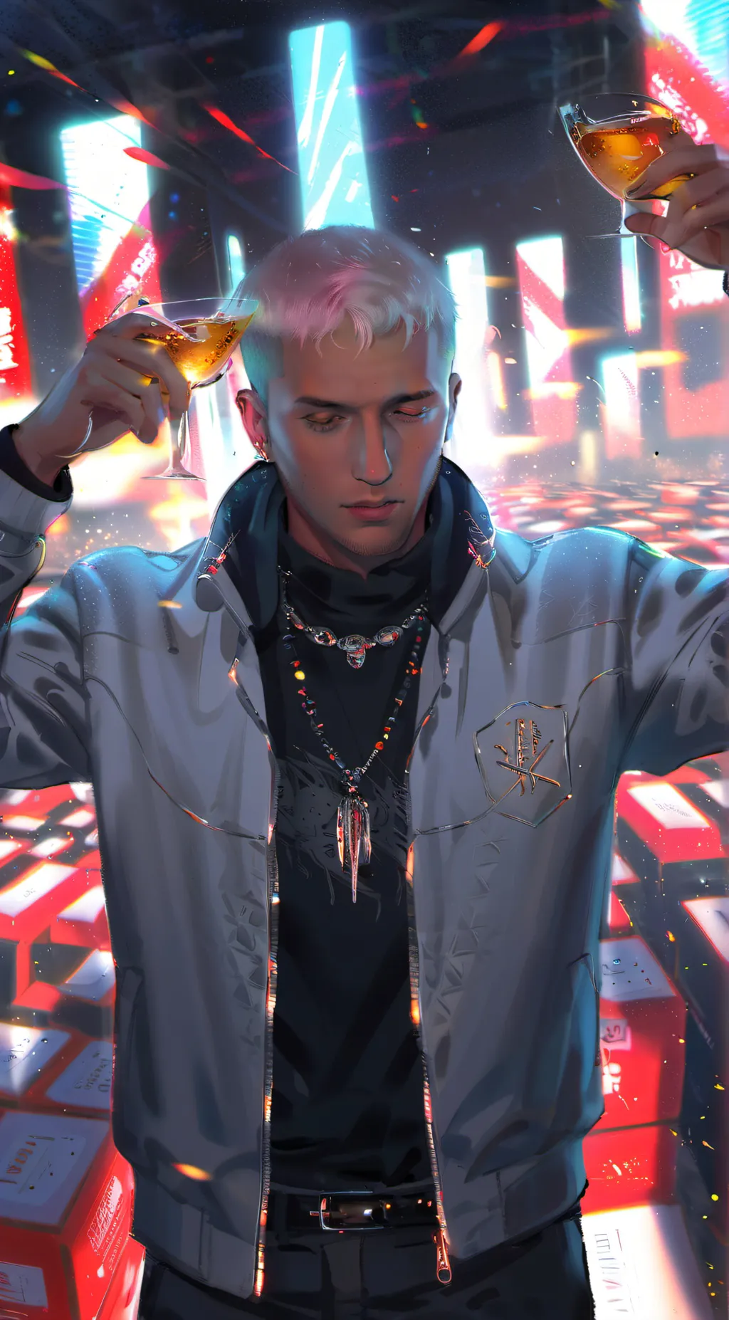 ai character: Rap god slim shady background