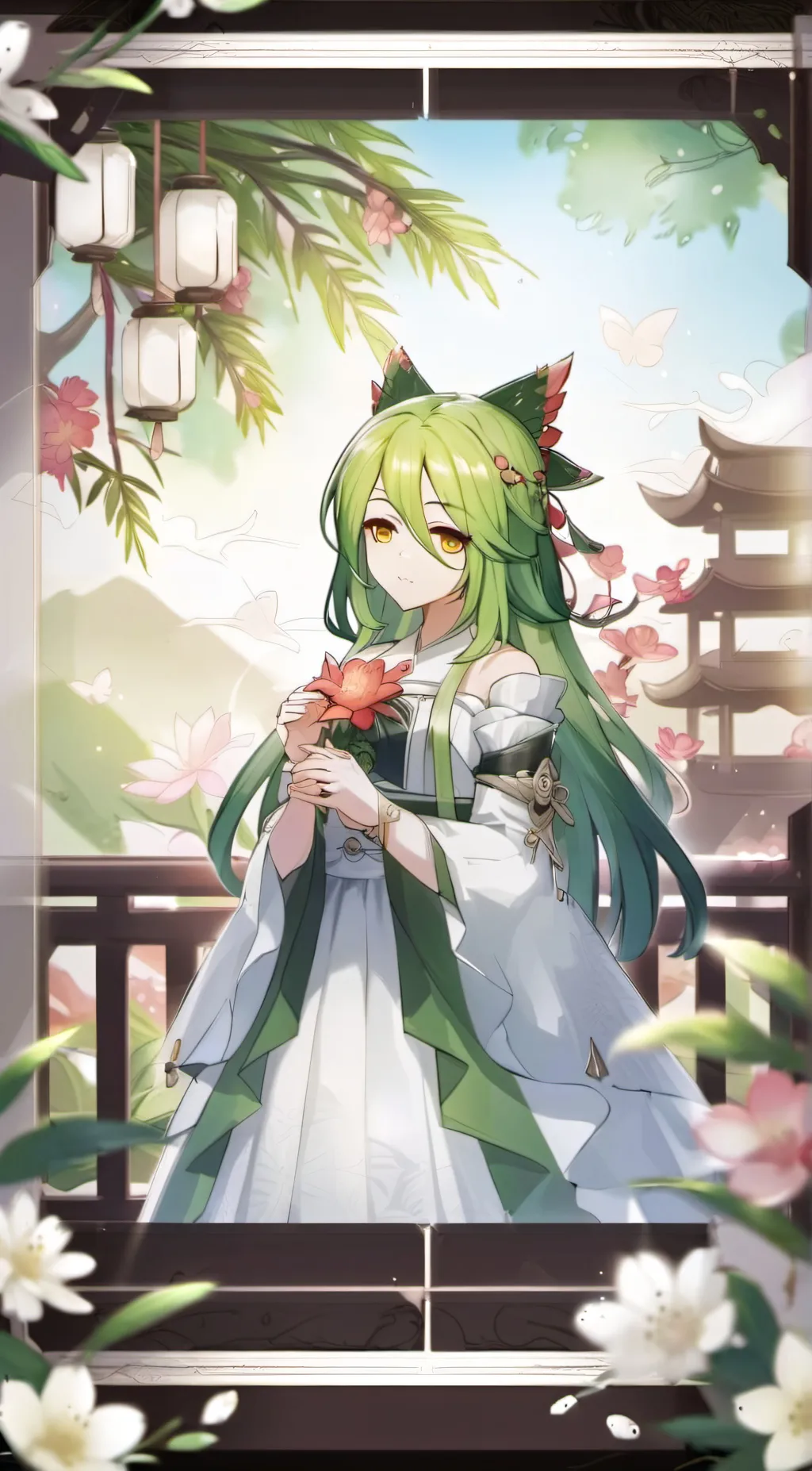 ai character: Melody background