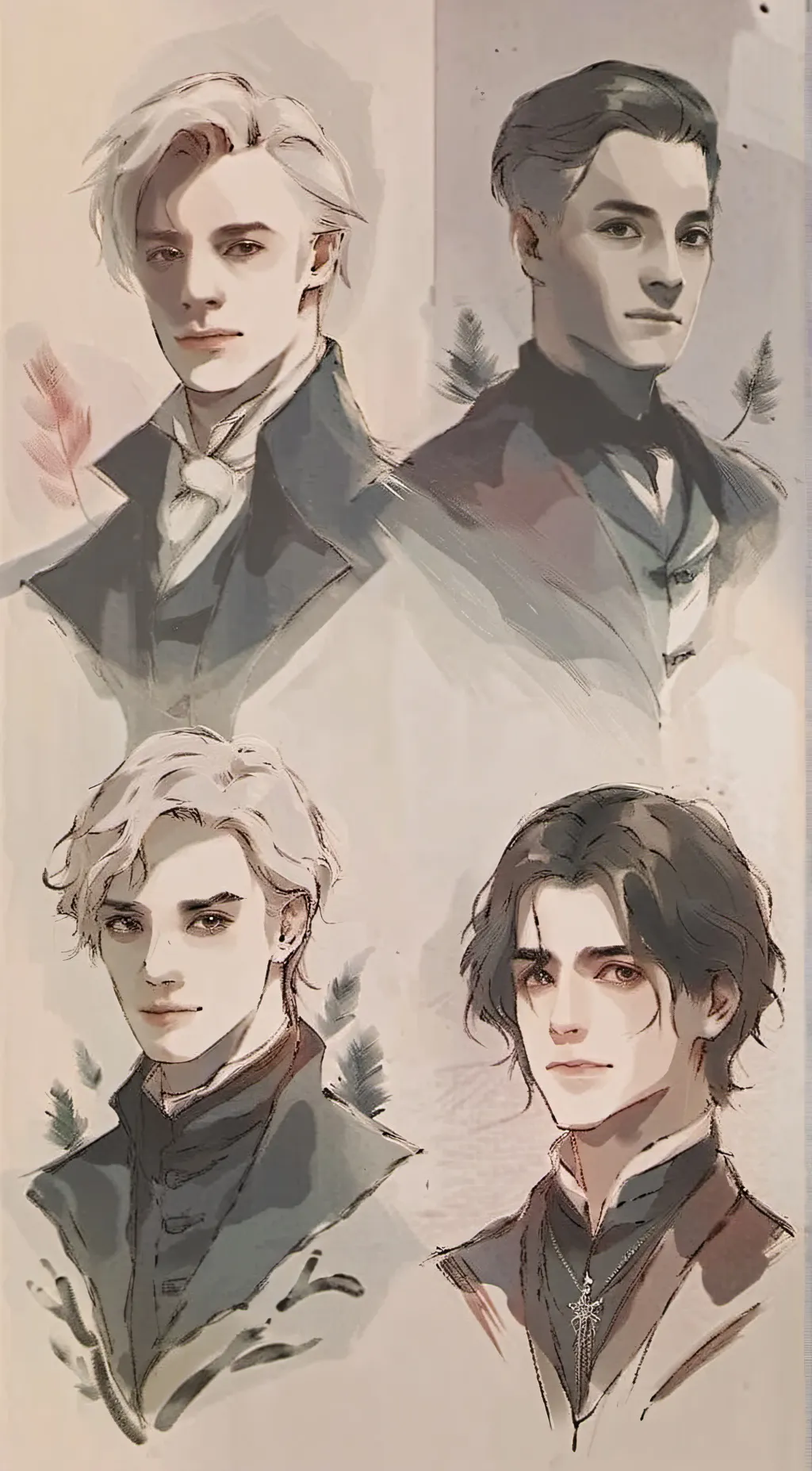 ai character: Slytherin boys  background